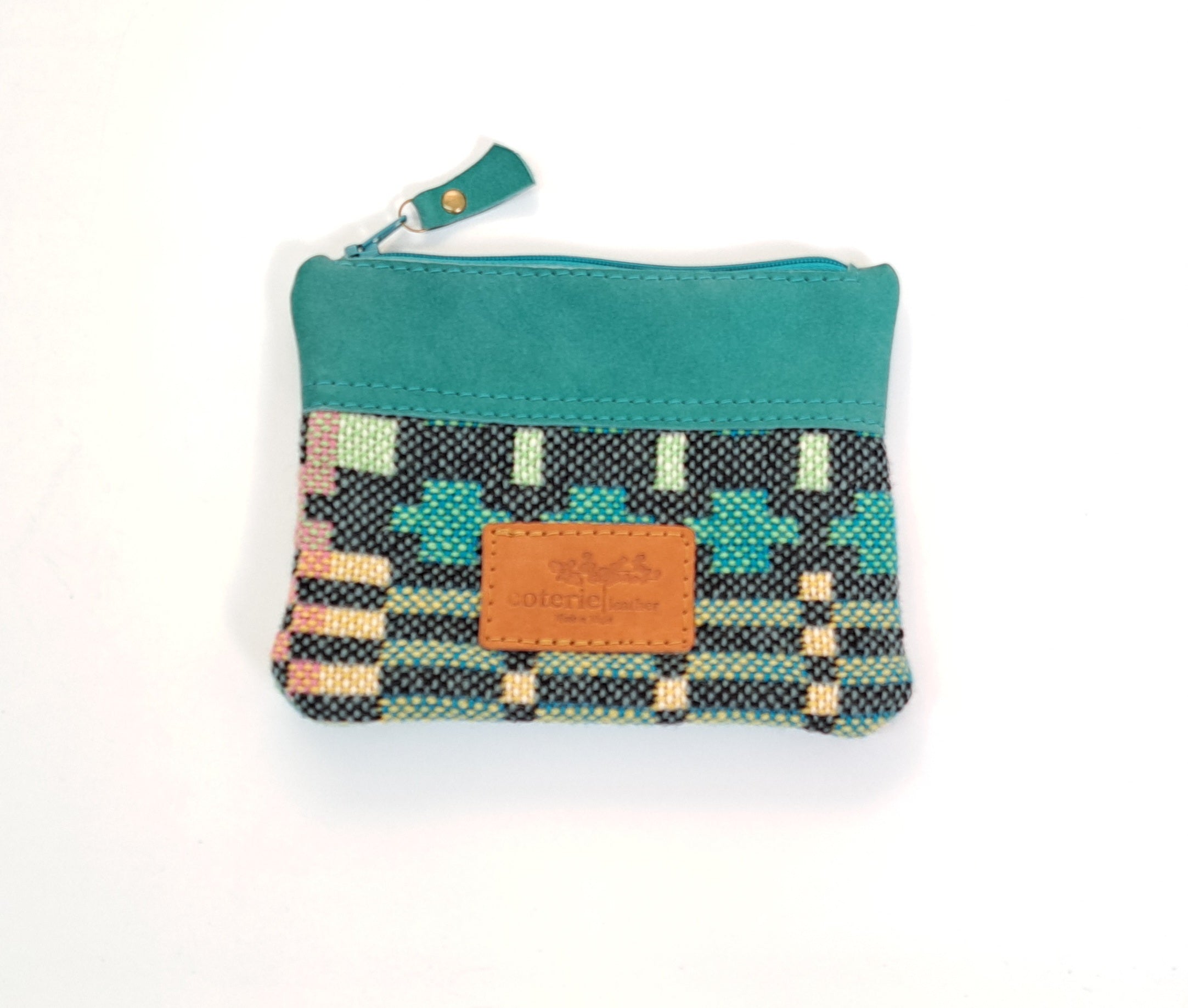 Leather & Welsh Wool Purse - Various colourways