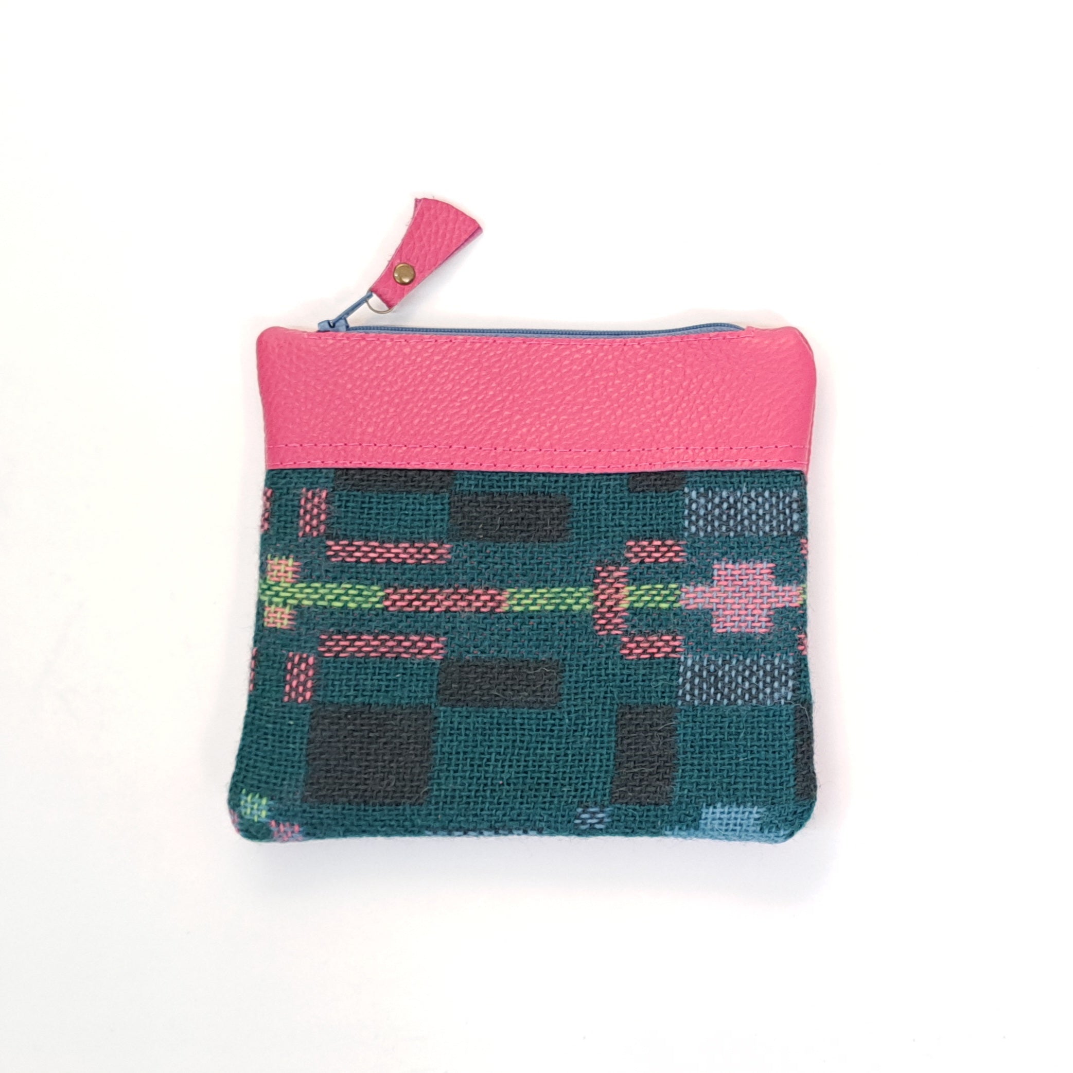 Leather & Welsh Wool Purse - Various colourways