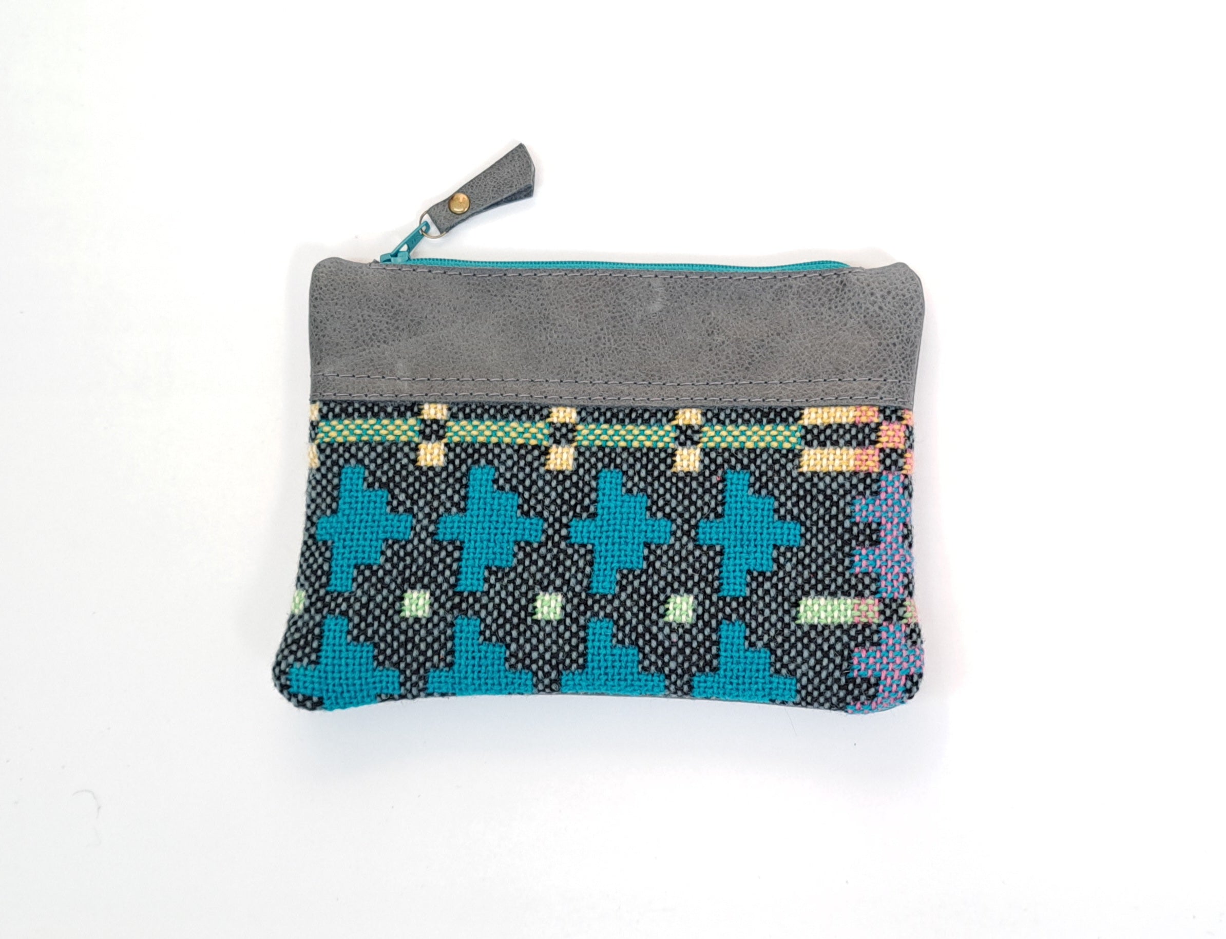 Leather & Welsh Wool Purse - Various colourways