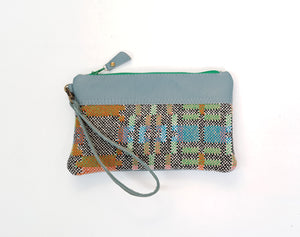 Leather & Welsh Wool Purse - Various colourways