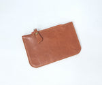 SALE Zipped Coin Purse - Tan