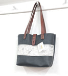 SALE Wild Hide Mini Tote - Silver Splash & Charcoal