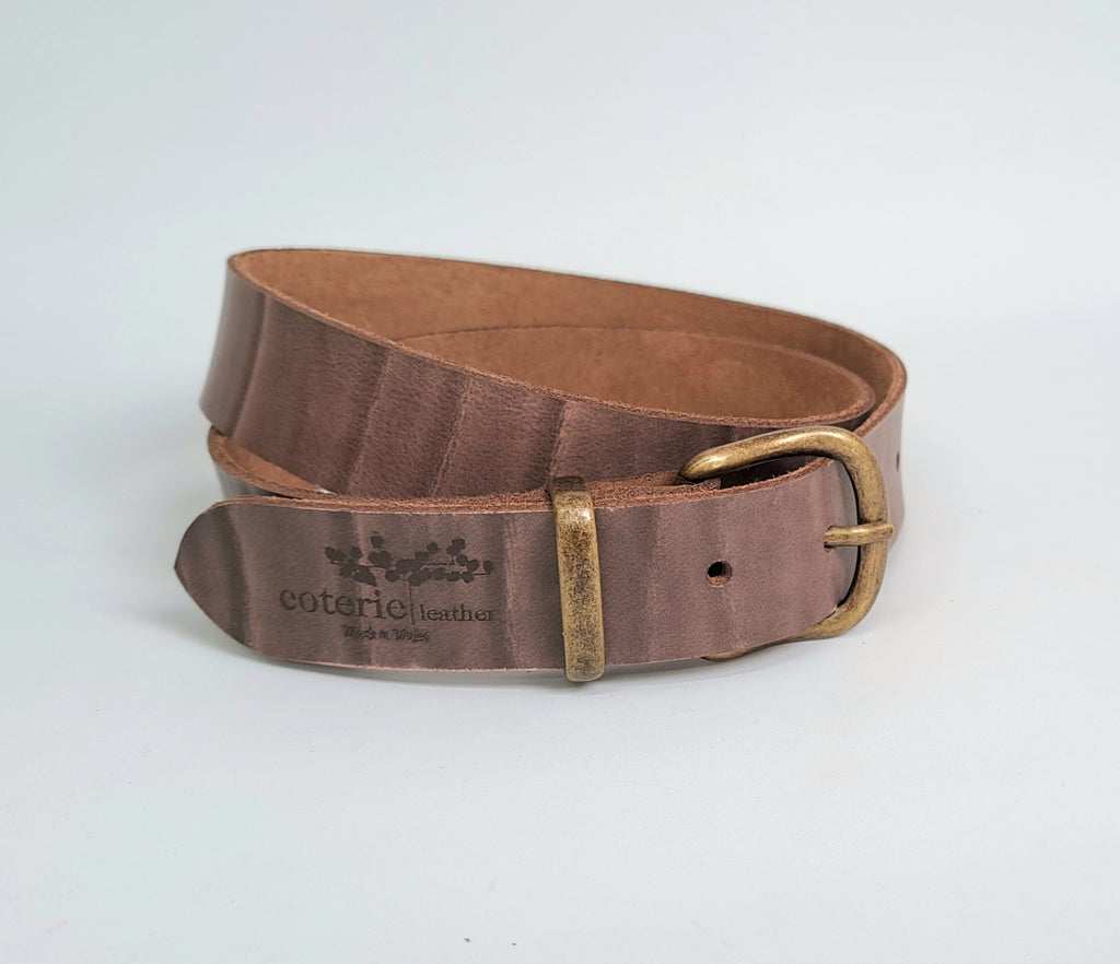 Mauve Leather Belt