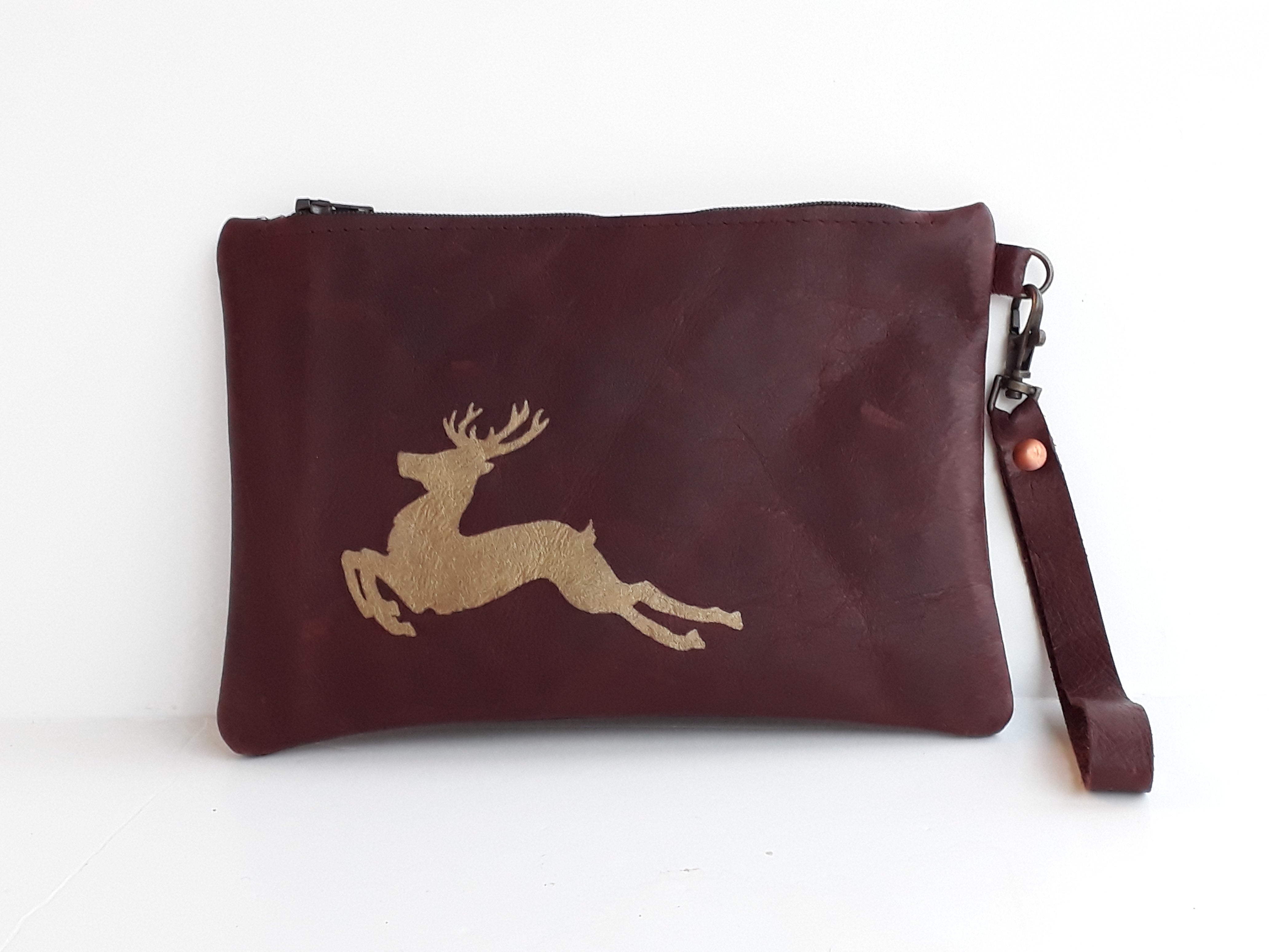 Stag Leather Purse - Coterie Leather Bags