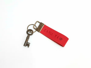 Personalised Valentines Keyring - Coterie Leather Bags