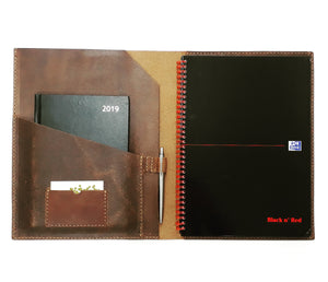 Leather A4 Padfolio - Coterie Leather Bags