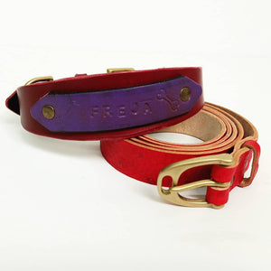 Make Your Dog a Personalised Leather Collar