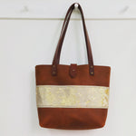 SALE Wild Hide Mini Tote - Gold Splash & Tan